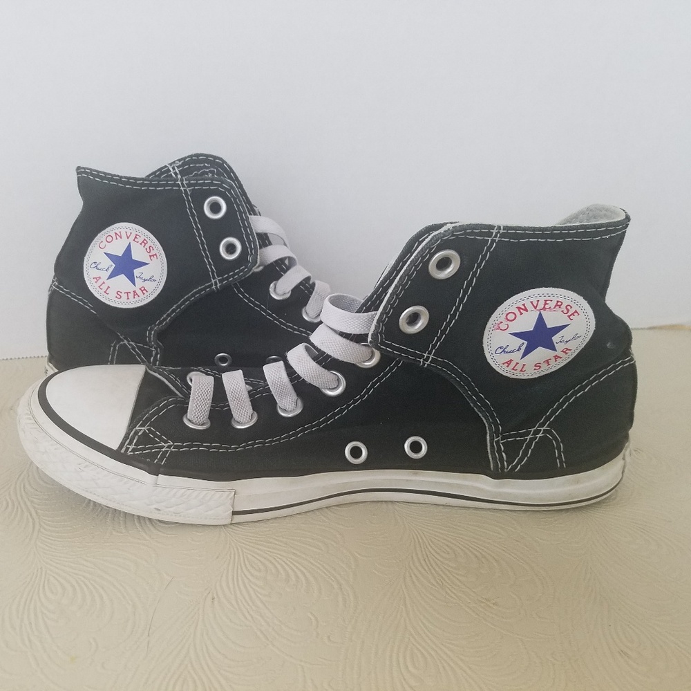 Converse All Stars size 4 black and white